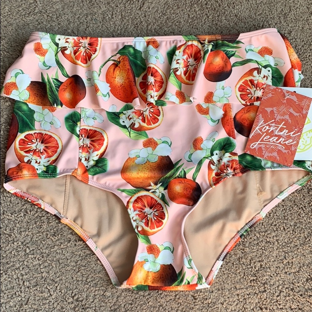 NTW grape fruit peplum bottoms